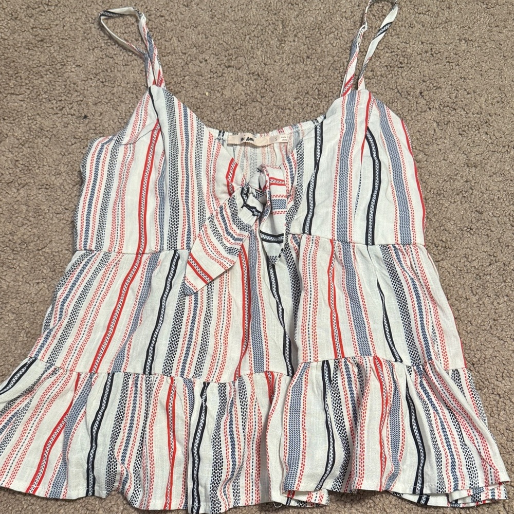 Mi Amore Multicolor Striped Camisole